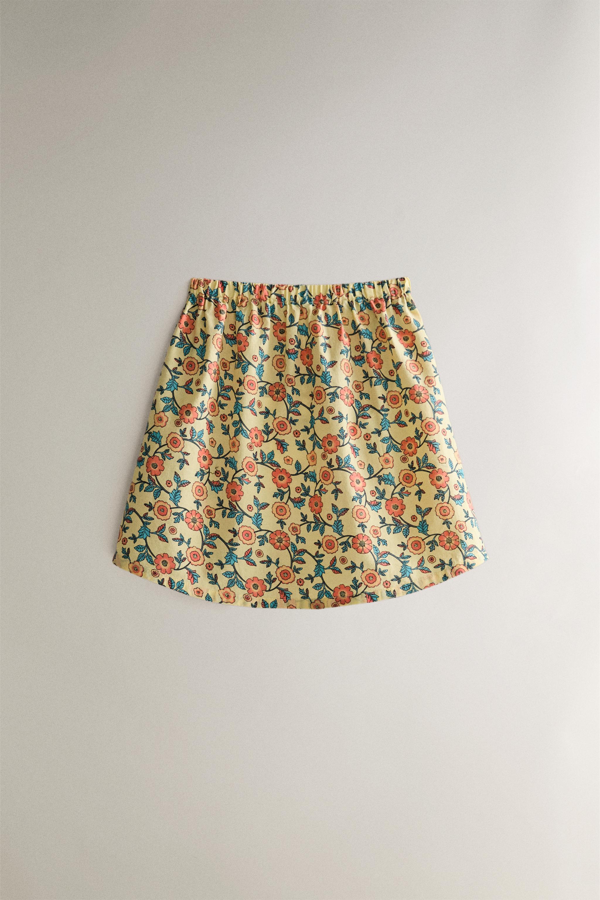 KIDS' FLORAL SKIRT
